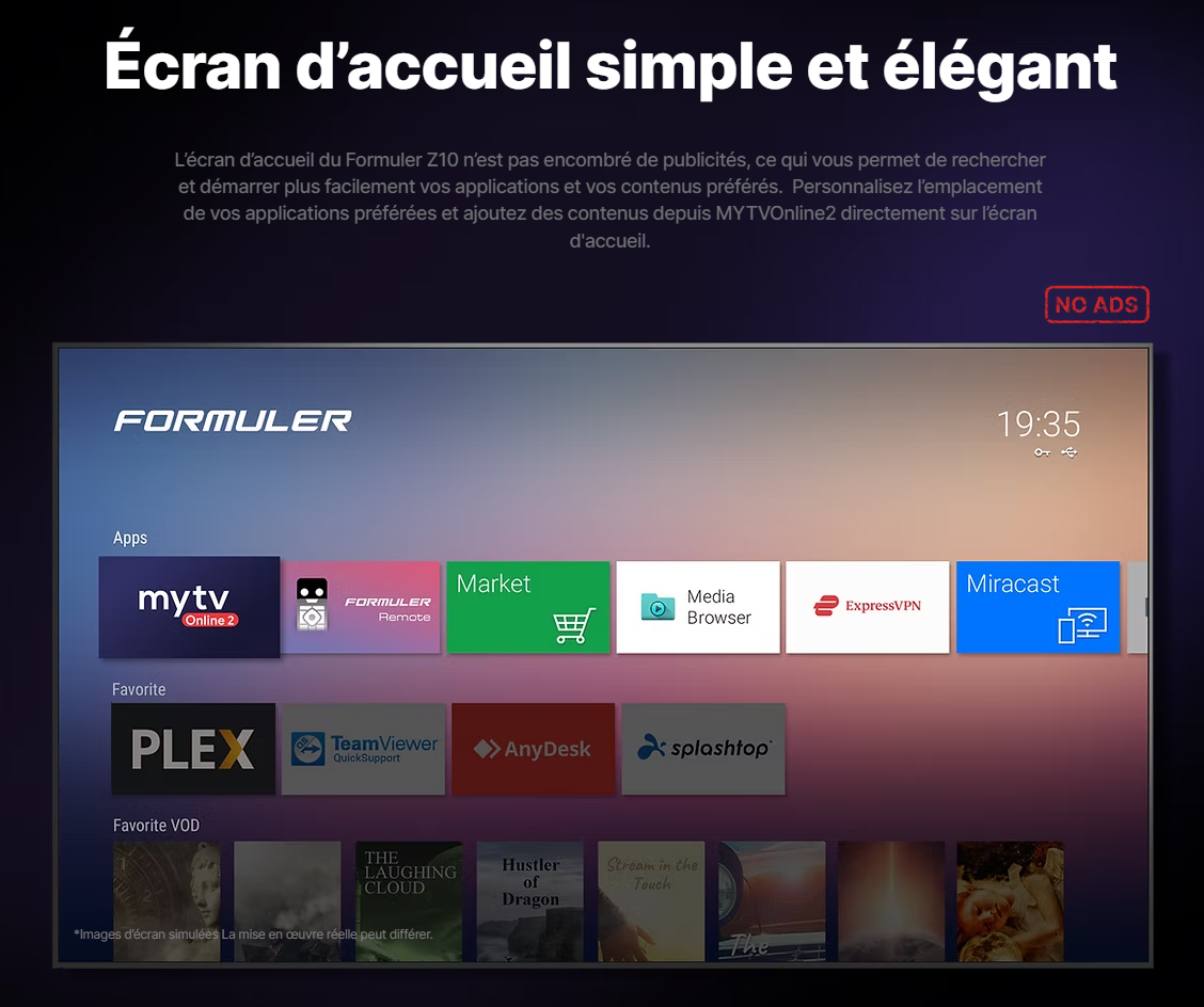 Écran d’accueil