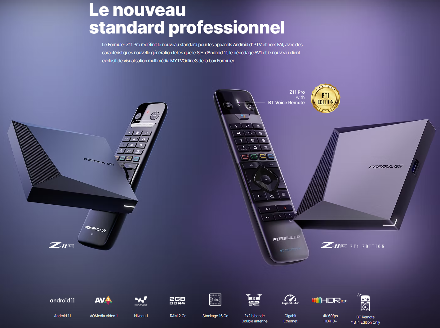 Édition BT1 et télécommande